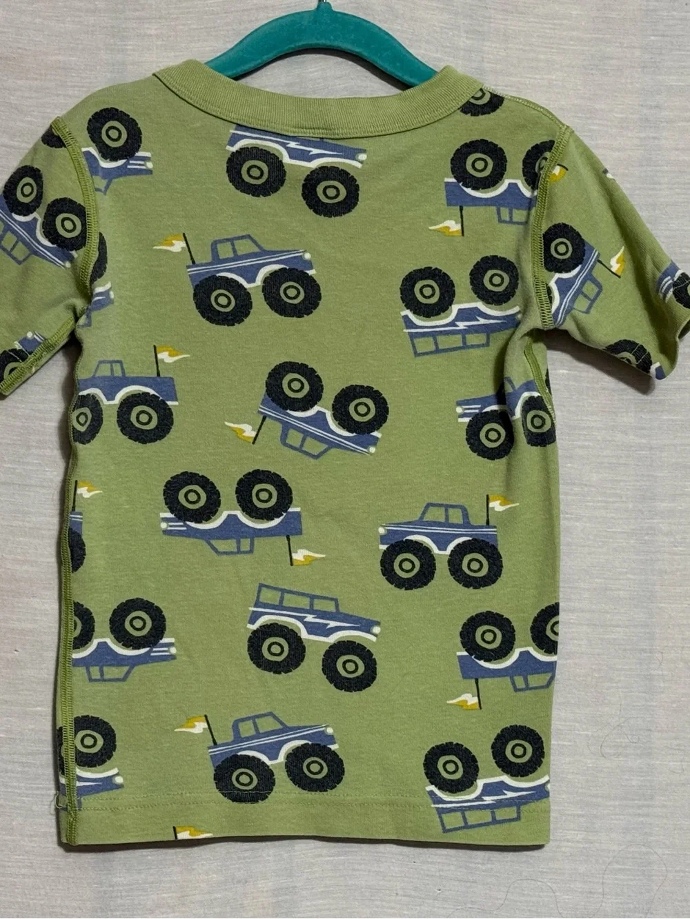 Hanna Andersson Size 5 Monster Truck Organic Cotton Pajama Set